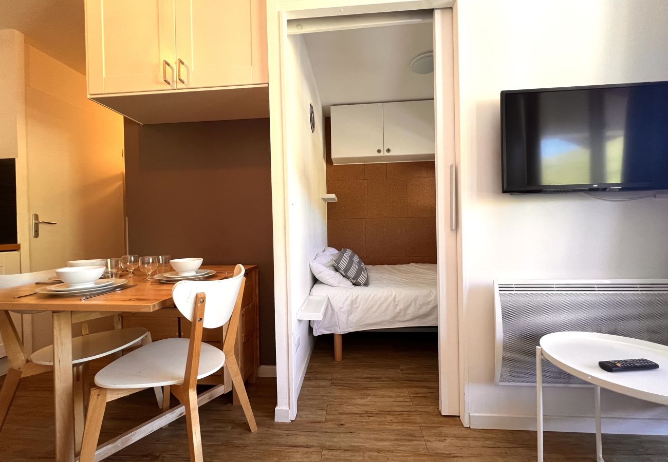 Appartement à La Plagne-Tarentaise - Skis aux pieds